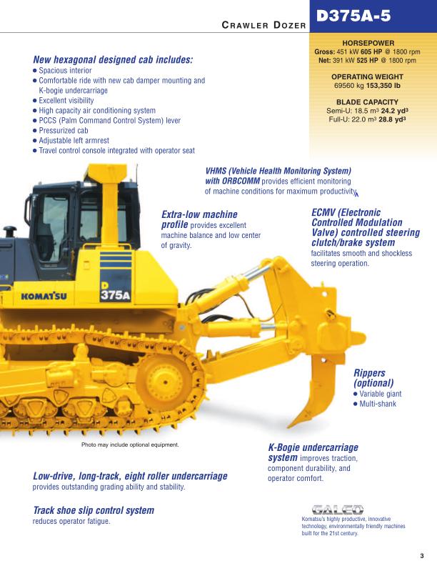 Komatsu D375A 5 Dozer