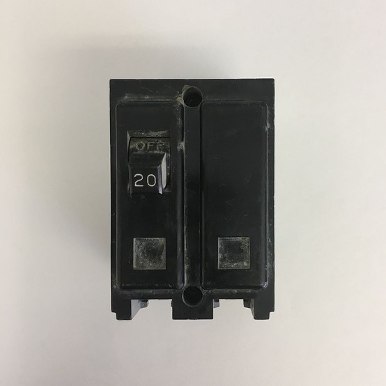 Used Westinghouse 2 Pole 20 Amp Bolt-On Breaker For Sale