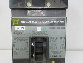 Square D I Line 60 Amp FA Breaker Square D I Line 60 Amp FA Breaker