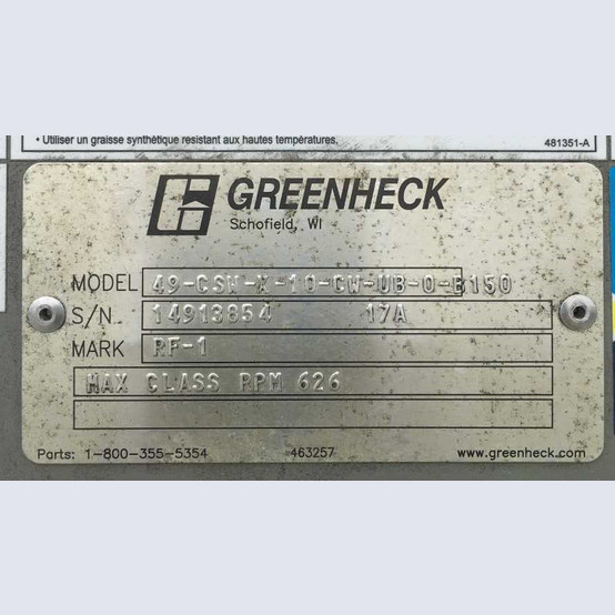 Greenheck Fan Package for sale | used Greenheck Fan Package for sale